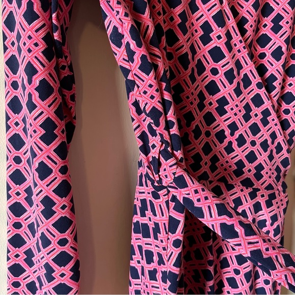 Vineyard Vines Long Sleeve V-Neck Wrap Dress, Size M - Picture 11 of 14